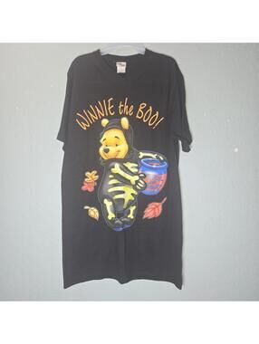 VTG Disney Store Winnie The Boo Pooh Halloween Crewneck Shirt USA One Size 90s